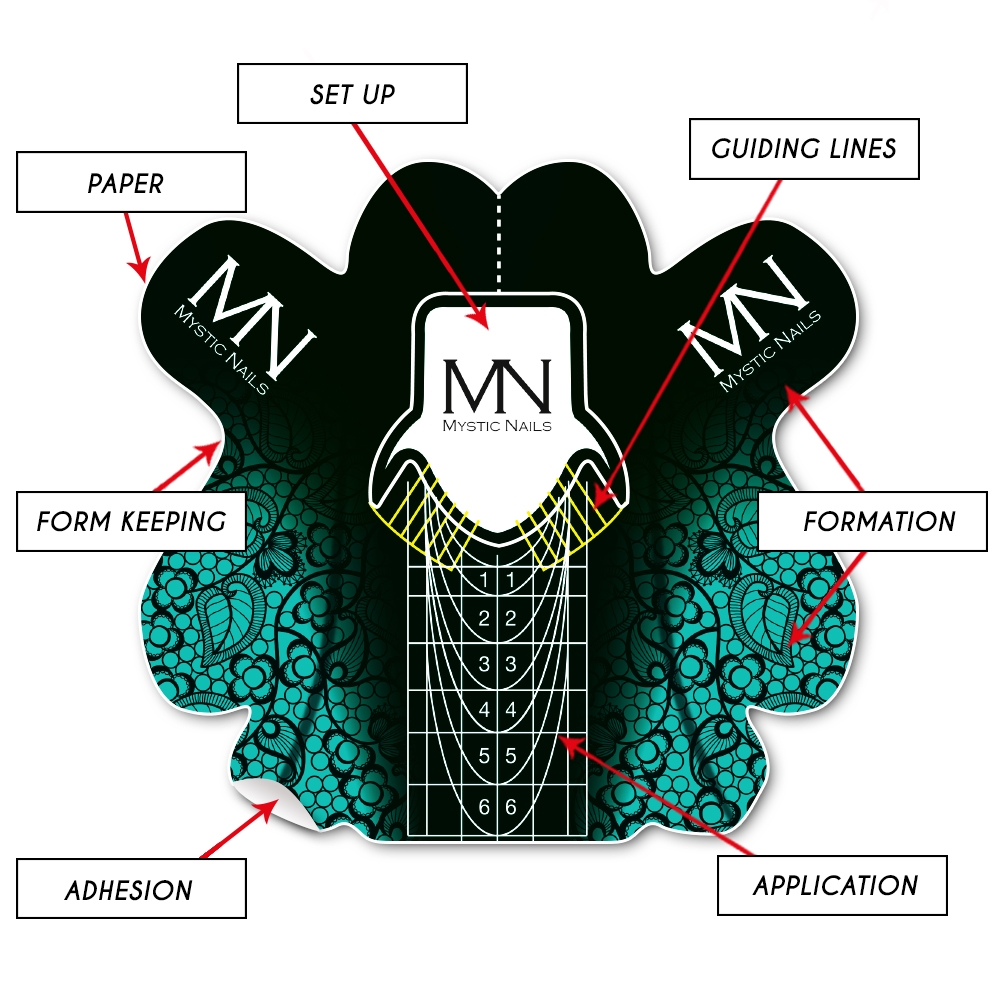 Cartine Mystic Nails 2 50pz