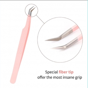Pinzetta con punta in fibra a 45°