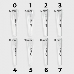 Tip Reverse - Mandorla russa smile line(140 pz/scatola)