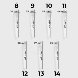 Tip Reverse - Mandorla russa smile line(140 pz/scatola)